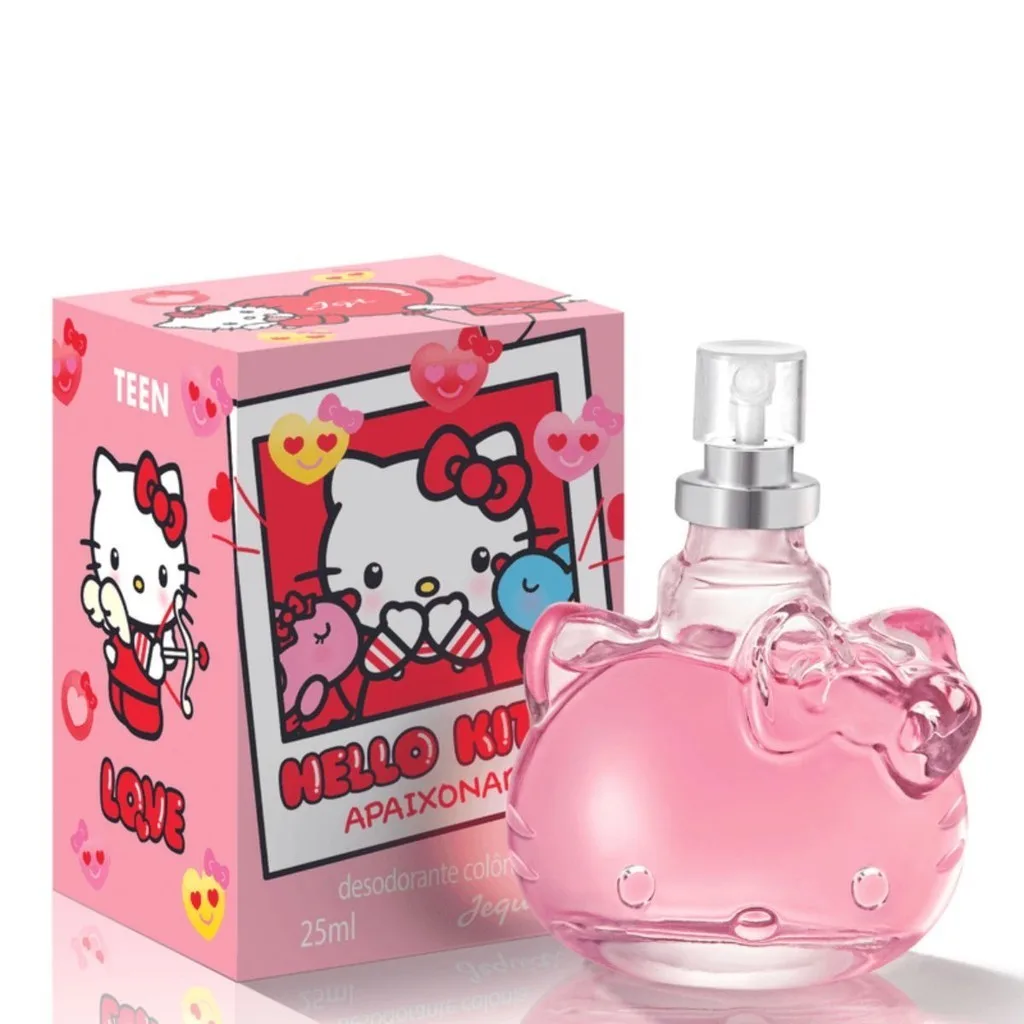 Colônia Jequiti Hello Kitty Apaixonada de 25 ml