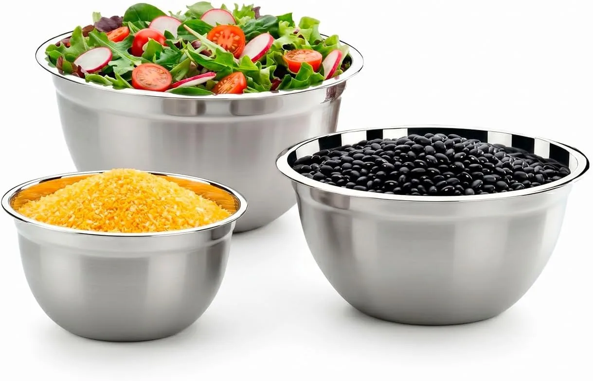 Conjunto de tigelas Brinox Suprema em aço inox