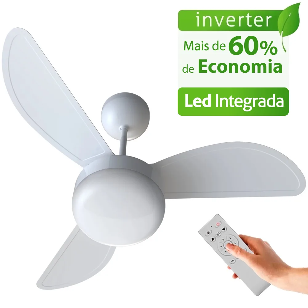 Ventilador de teto Ventisol Fênix Inverter com controle remoto