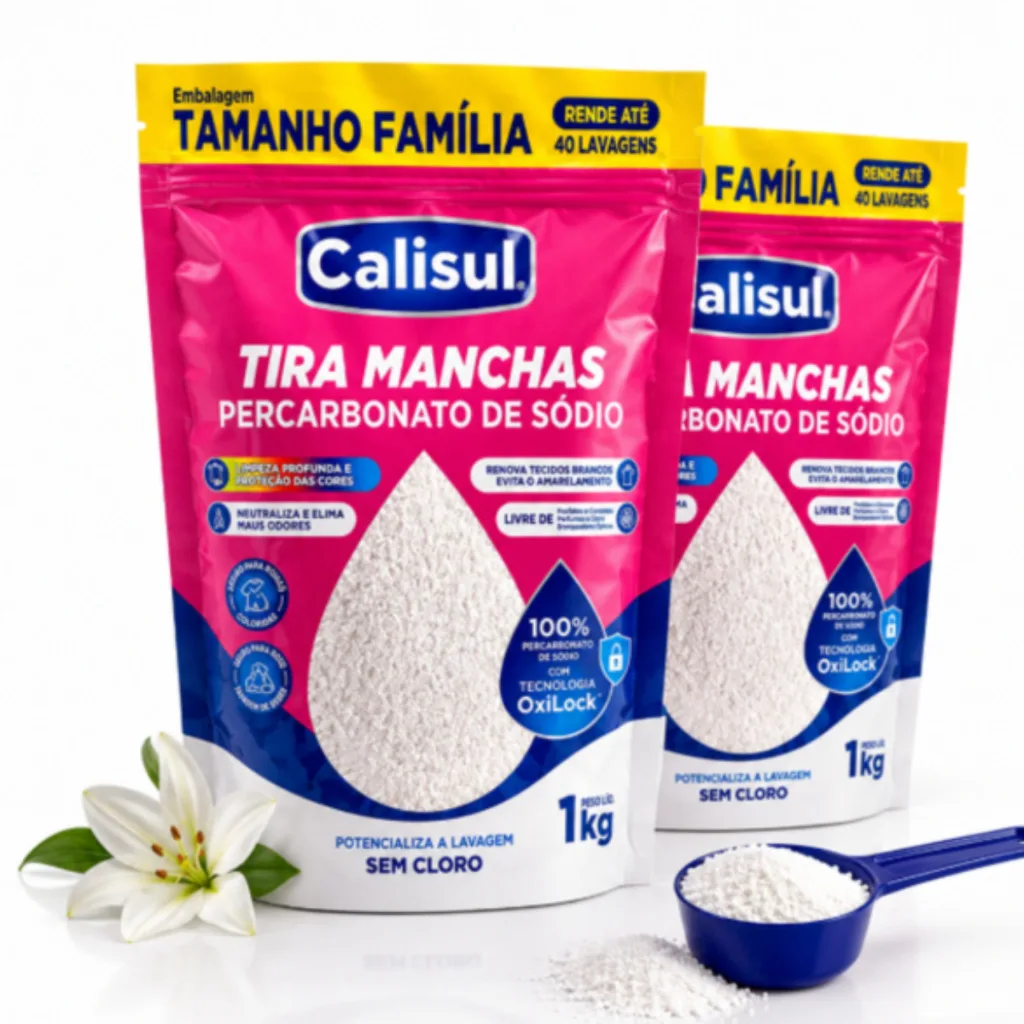 Alvejante Percarbonato de Sódio Calisul 99% Puro Sem Cloro