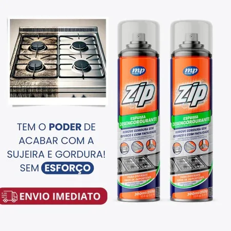 Espuma desengordurante Zip Clean para cozinha